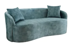 Extravagantes Sofa ELEMENTAL 180cm petrol Samt 2-Sitzer Couch mit Federkern