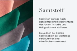 Extravagantes Sofa ELEMENTAL 180cm senfgelb Samt 2-Sitzer Couch Federkern