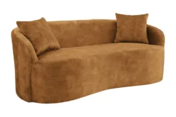 Extravagantes Sofa ELEMENTAL 180cm senfgelb Samt 2-Sitzer Couch Federkern