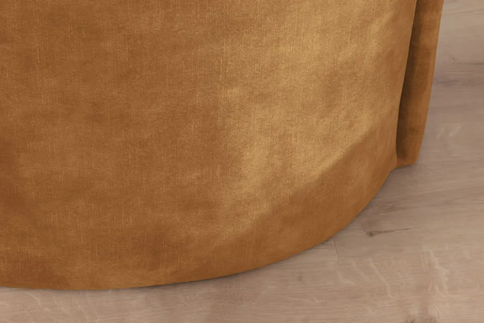 Extravagantes Sofa ELEMENTAL 180cm senfgelb Samt 2-Sitzer Couch Federkern