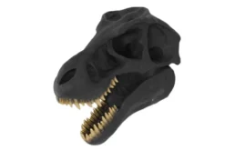 Extravagante Wanddekoration T-REX 40cm schwarz handmade Dinosaurier-Kopf