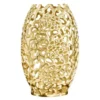 Filigrane Design Vase ABSTRACT LEAF gold 50cm Handarbeit