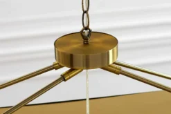 Glamouröse Hängelampe ROYAL 80cm messing gold Metall Ketten-Design Hängeleuchte