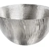 Handgearbeitete Deko Schale ORIENT 40cm silber Metall Hammerschlag Design