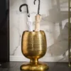 Handgearbeiteter Beistelltisch ORIENT 50cm gold Hammerschlag Design