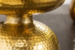 Handgearbeiteter Beistelltisch ORIENT 50cm gold Hammerschlag Design