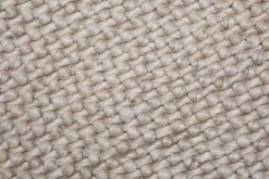Handgearbeiteter Teppich WOOL 240x160cm beige aus Wolle