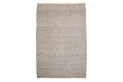 Handgearbeiteter Teppich WOOL 240x160cm beige aus Wolle