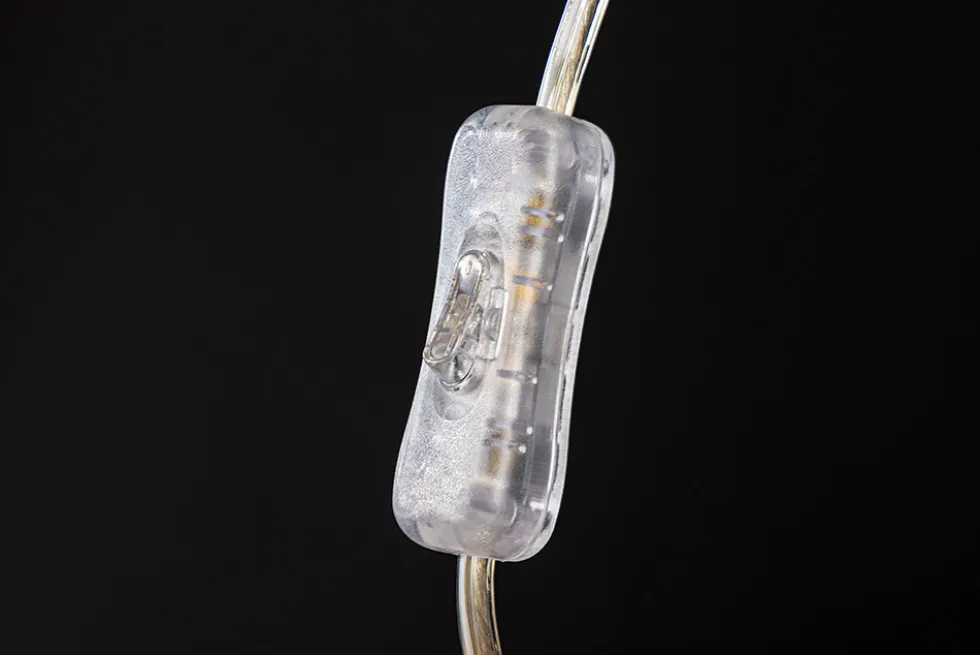Handgearbeitete Tischlampe GATSBY 50cm natur weiß Weiden- und Kiefernholz