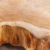 Handgefertigte Hängeleuchte HYPNOTIC 50cm natur Longan Massivholz