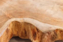 Handgefertigte Hängeleuchte HYPNOTIC 50cm natur Longan Massivholz
