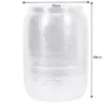 Handgefertigter Beistelltisch ORIENT STORAGE 50cm silber Hammerschlag Design mit Stauraum rund
