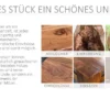 Handgefertigte Stehlampe NATURE ART 173cm aus Longan-Massivholz