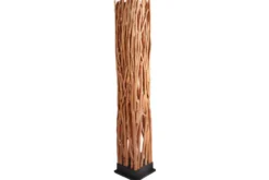 Handgefertigte Stehlampe NATURE ART 173cm aus Longan-Massivholz