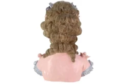 Handgefertigte Tischlampe LADY 60cm mehrfarbig Büste mit Lampenkugel