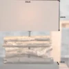 Handgefertigte Tischlampe PERIFERE 40cm braun Treibholz Leinenschirm