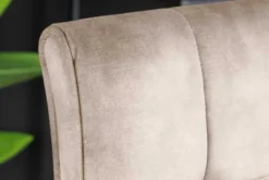 Höhenverstellbarer Barhocker MODENA champagner beige Samt Metall schwarz drehbar