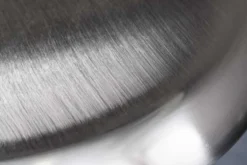 Höhenverstellbarer Barhocker INDUSTRIAL Chrom gebürstet silber schwarz Metall rund drehbar