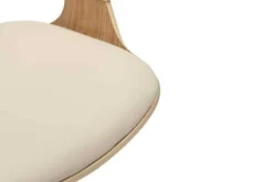 Höhenverstellbarer Barhocker MANHATTAN natur Eiche creme beige Kunstleder drehbar