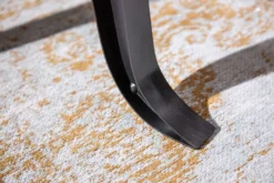 Höhenverstellbarer Beistelltisch ENGINEER 50cm Mangoholz Industrial Design massiv rund Eisen