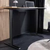Höhenverstellbarer Schreibtisch OAK DESK 120cm natur Eiche schwarz Metall
