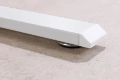 Höhenverstellbarer Schreibtisch WHITE DESK 140cm weiß Metallgestell Bürotisch