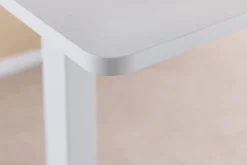 Höhenverstellbarer Schreibtisch WHITE DESK 140cm weiß Metallgestell Bürotisch