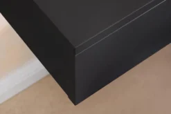 Hängender Nachttisch FLOATING 35cm schwarz Regal mit Schublade