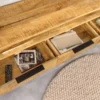 Hängendes TV-Board IRON CRAFT 160cm natur Mango Massivholz drei Schubladen Lowboard