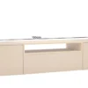 Hängendes TV-Board LOFT 160cm natur grau beige greige drei Fächer mit Schublade