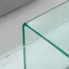 Hochwertiges 2er Set Glas Couchtisch FANTOME 100cm transparent