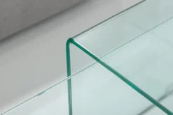 Hochwertiges 2er Set Glas Couchtisch FANTOME 100cm transparent