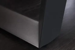 Imposanter Esstisch ZEUS 210cm natur Eiche schwarz mit U-Gestell Metall