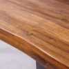 Industrial Baumstamm Sitzbank GENESIS 160cm Akazie Massivholz Kufengestell