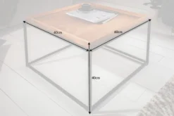 Industrial Couchtisch ELEMENTS 60cm Eiche natur abnehmbares Tablett