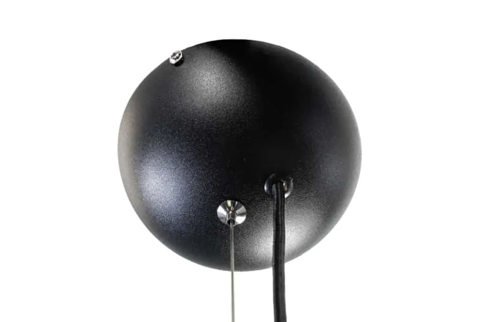 Industrial Design Hängelampe STUDIO 55cm schwarz Blattgold-Optik Hängeleuchte