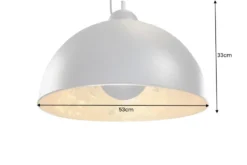 Industrial Design Hängelampe STUDIO 55cm schwarz Blattgold-Optik Hängeleuchte