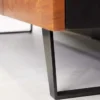 Industrial Design Sideboard ORGANIC ARTWORK 180cm Akazie Massivholz Eisengestell