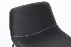 Industrial Design Stuhl DJANGO grau Cord mit Metallgestell