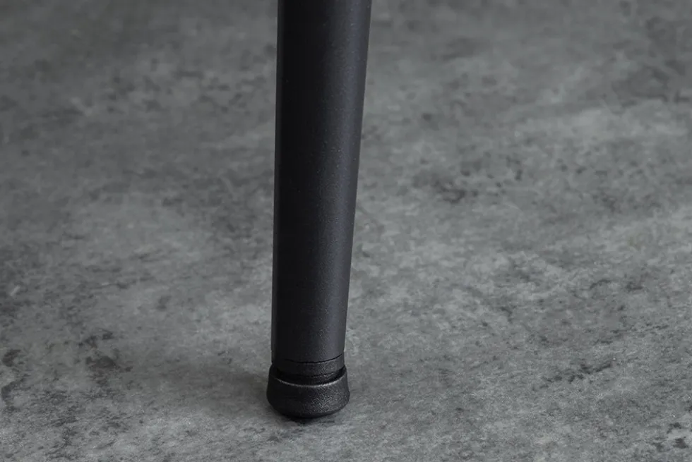 Industrial Esstisch APARTMENT 120cm grau Beton-Design schwarzes Metallgestell