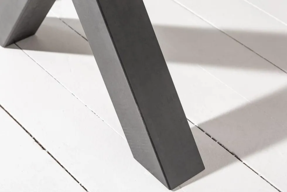 Industrial Esstisch MONTREAL 180cm natur schwarz Eichenholz-Design X-Gestell