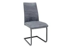 Industrial Freischwinger Stuhl APARTMENT antik grau mit Metallgestell
