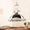 Industrial Hängelampe INDUSTRIAL 45cm silber Chrom Designklassiker