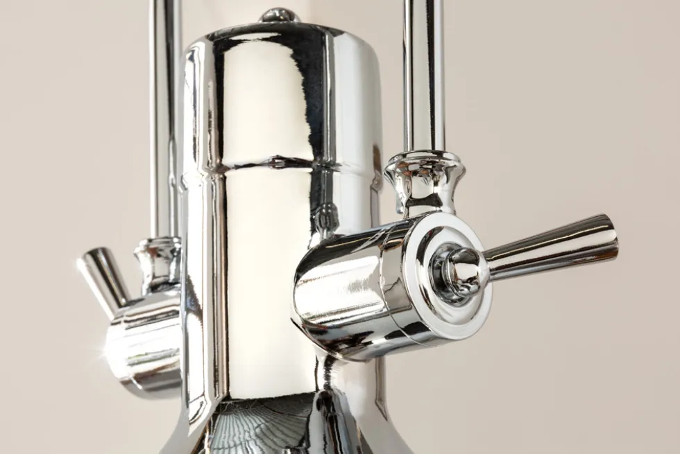 Industrial Hängelampe INDUSTRIAL 45cm silber Chrom Designklassiker