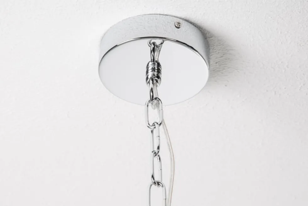 Industrial Hängelampe INDUSTRIAL 45cm silber Chrom Designklassiker