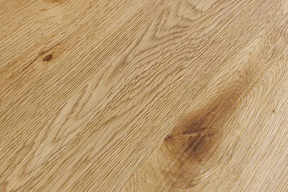 Industrial Schreibtisch STUDIO 110cm natur Eiche Laptoptisch Hairpin Legs Stauraum