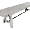 Industrial Sitzbank FINCA 165cm grau Pinie recyceltes Massivholz Eisen