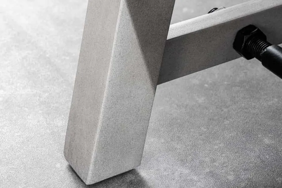 Industrial Sitzbank FINCA 165cm grau Pinie recyceltes Massivholz Eisen
