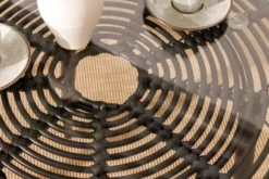 In- und Outdoor Bistro Balkon-Set PARIS schwarz Polyrattan Sitzgruppe inkl. Tisch