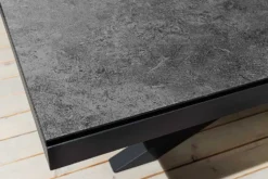 In- und Outdoor Esstisch GALAXIE 200cm anthrazit Keramik Aluminium wetterfest